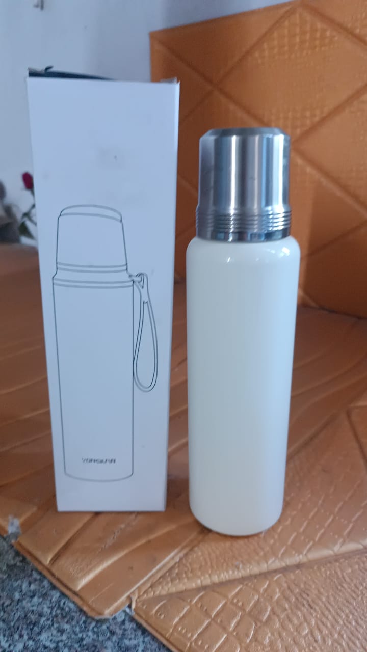 ALVENZA Stainless Steel Double Wall Flask Water Bottle – 12H Hot & Cold