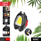 Camping Flashlight Triangular LED with Lighter & 6 Modes | Poravar - Side View