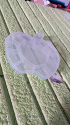 Apple Shape Jewellery Box Transparent Plastic Organizer | LilyGleam - Detail View 8