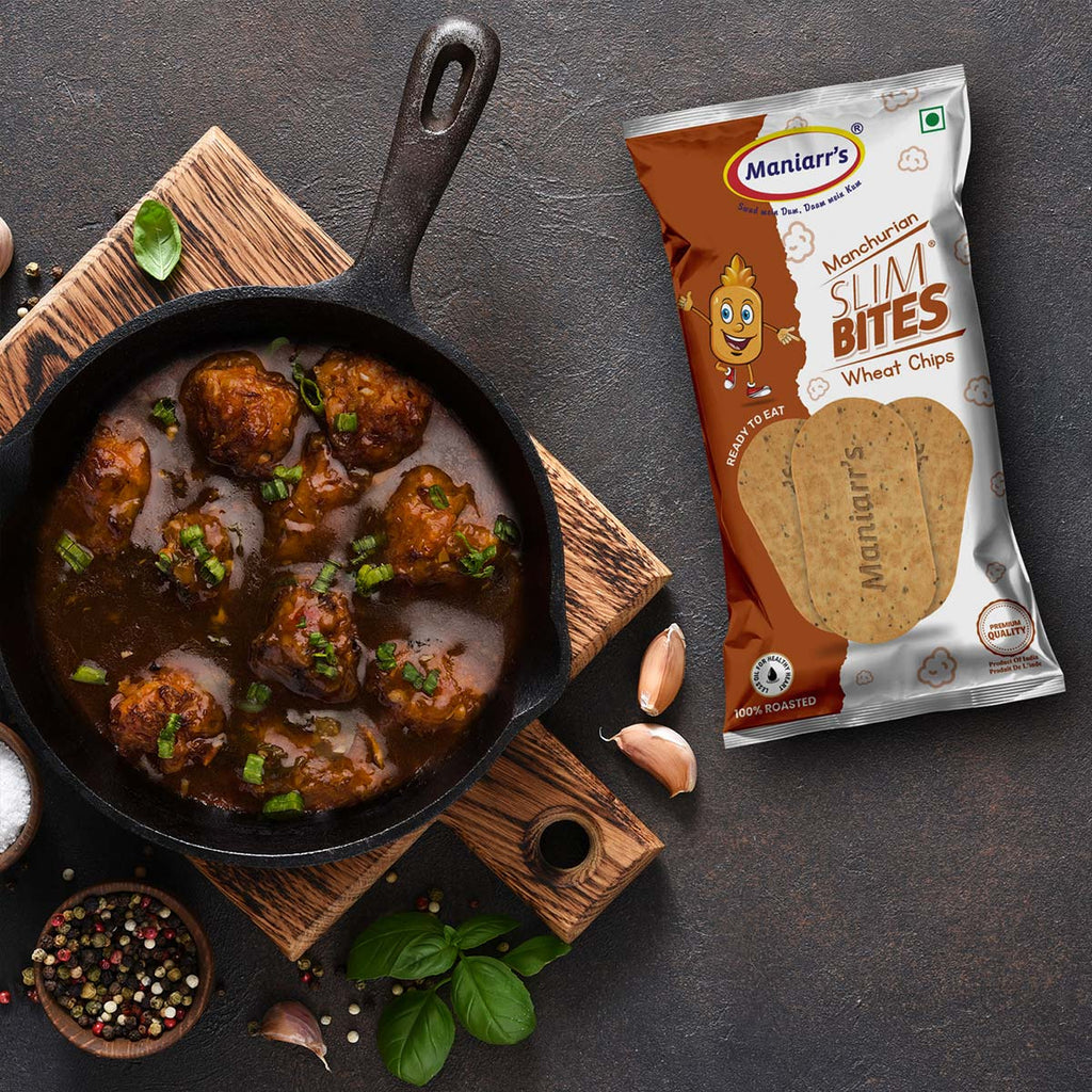 Manchurian Khakhra Slim Bite Healthy Snack | Maniarr's
