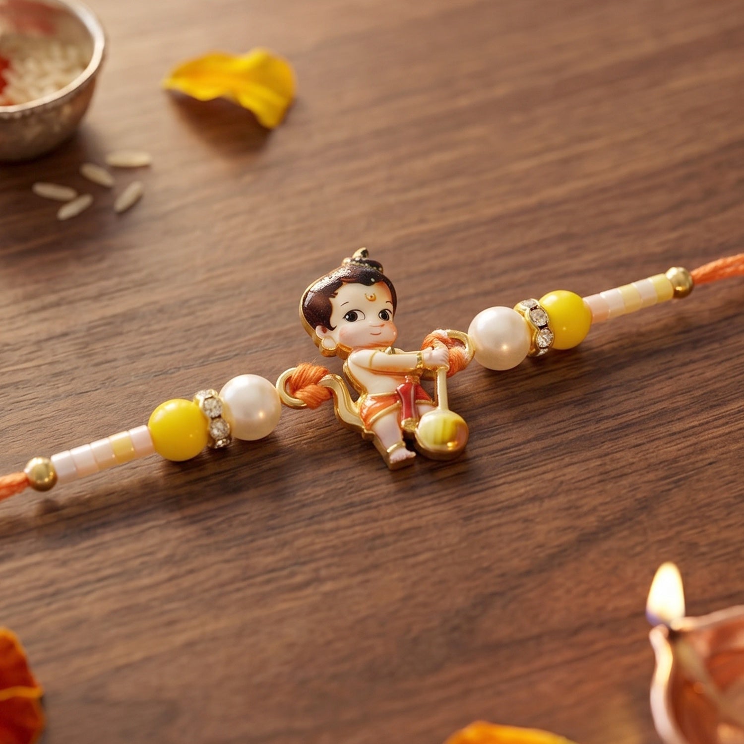 ALVENZA Bal Hanuman Rakhi – Divine Protection & Courage for Brother