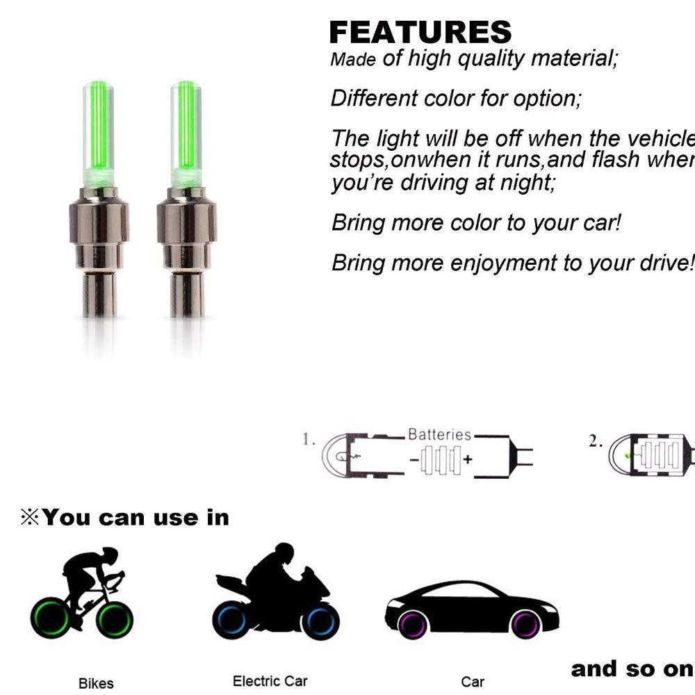 ALVENZA LED Tyre Valve Caps – Motion-Activated Light | RaceVault