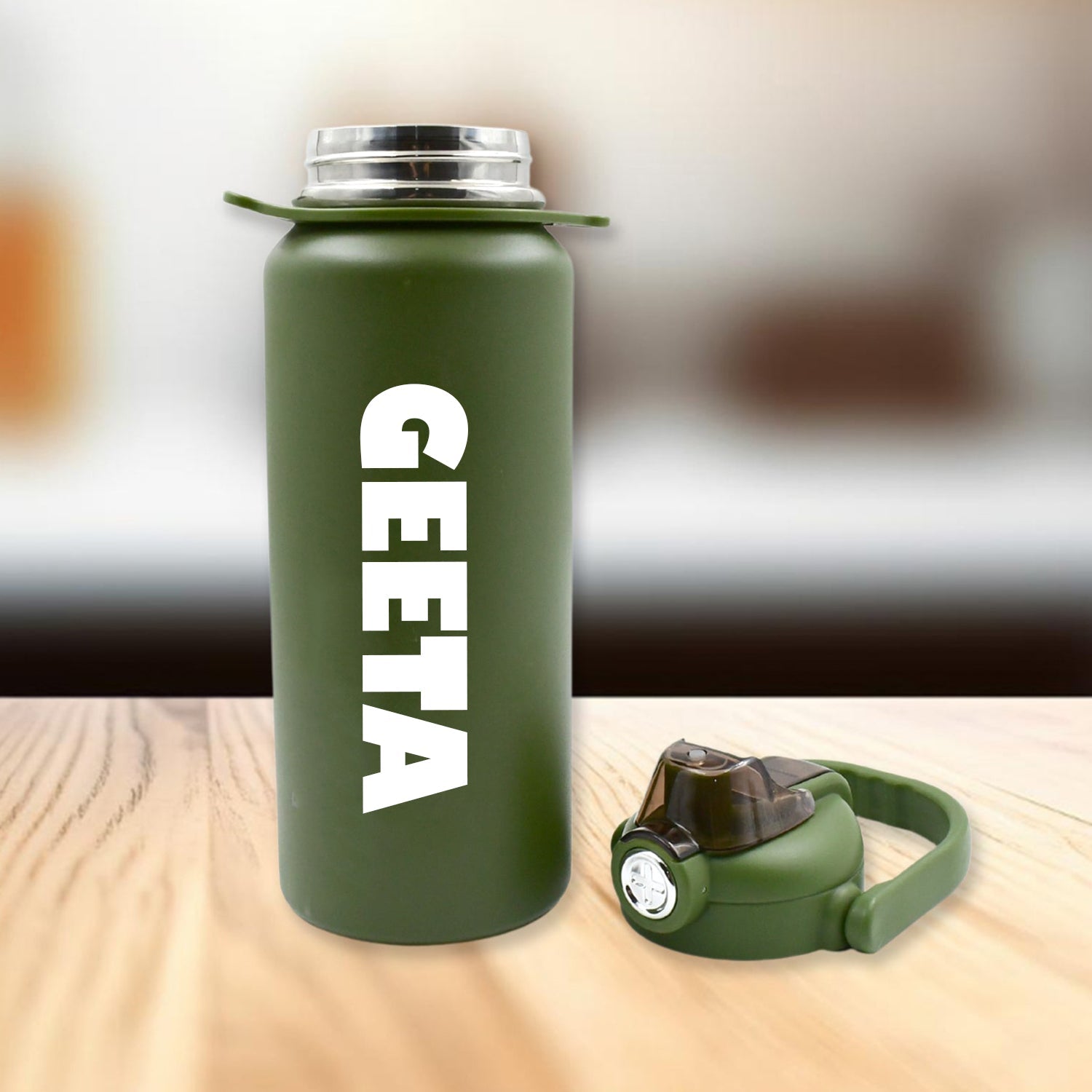 ALVENZA Personalized Stainless Steel Water Bottle 1500ml – Insulated Flask | CustomSpot