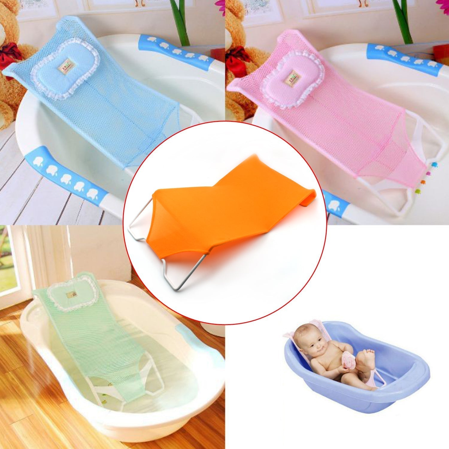 ALVENZA Baby Bath Seat – Portable & Safe for Infants | Mist & Relax