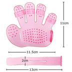Pet Grooming Gloves Gentle & Effective Fur Removal and Massage - Detail View 7