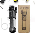 ALVENZA Rechargeable LED Torch – Emergency Hammer & Glass Cutter | Indo Glow