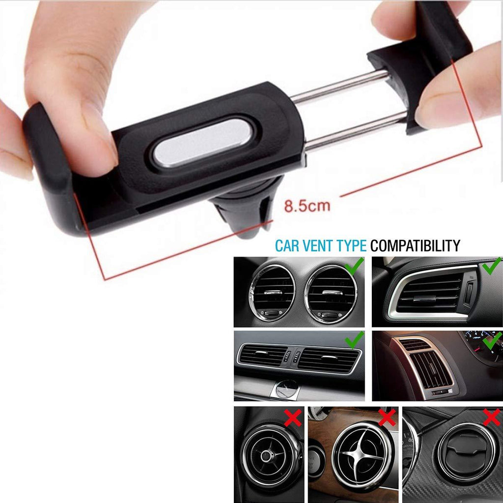 ALVENZA Car Air Vent Mount – Universal Phone Holder for Safe Driving | Velvet Wheels
