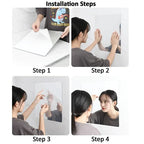 ALVENZA Oval Mirror Wall Sticker – Frameless, Easy Peel & Stick | Indo Glow