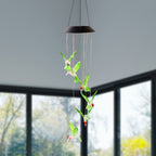 ALVENZA Solar Hummingbird Wind Chimes – Colorful LED Garden Decor