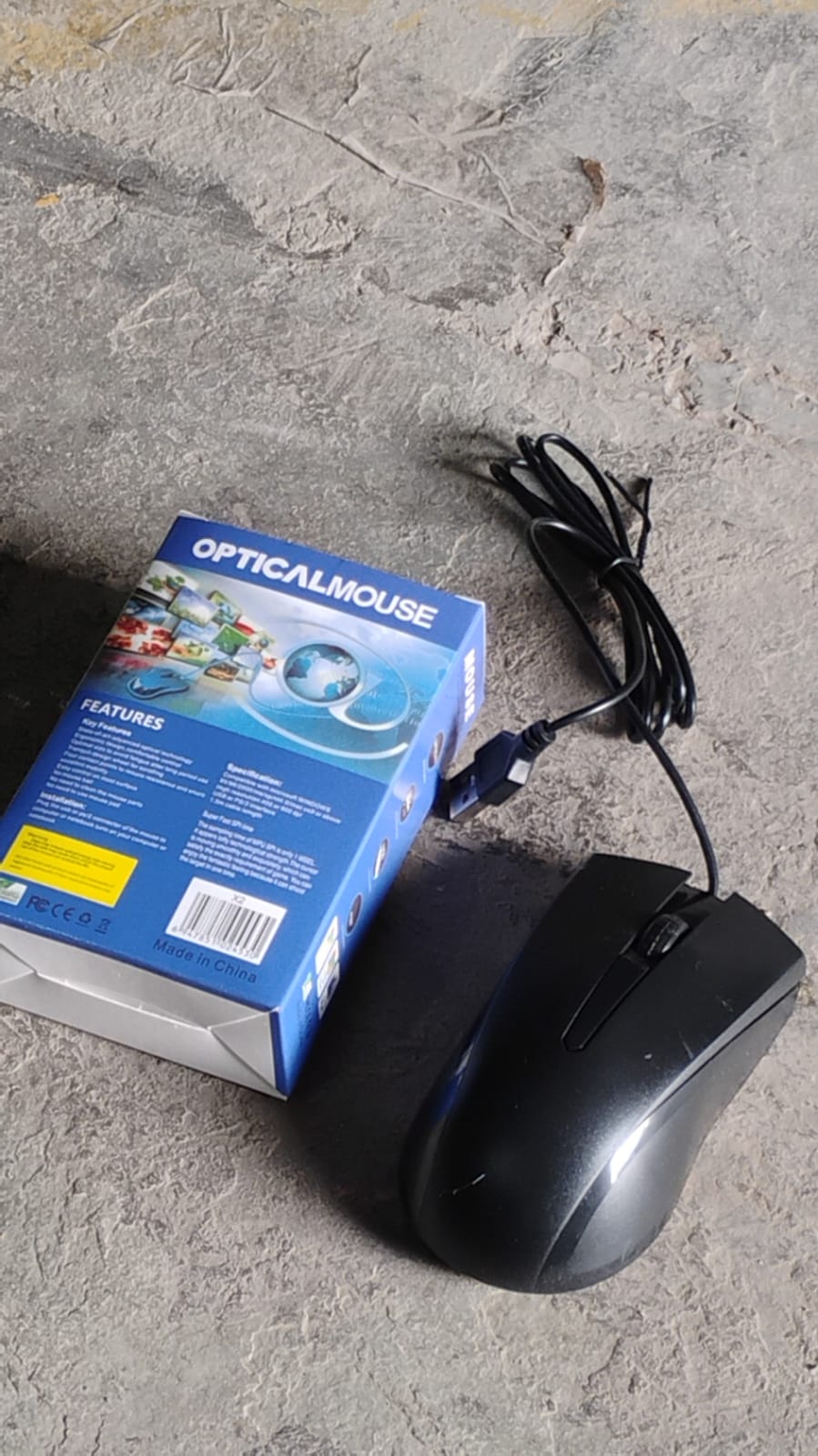 Wired Optical Mouse X2 Precision & Comfort for PC/Laptop | Compshop - Detail View 7