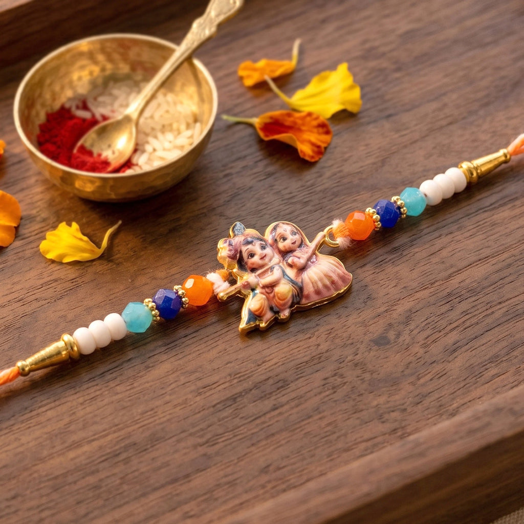 ALVENZA Radha Krishna Rakhi – Divine Love and Blessings for Brother
