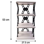 Multipurpose Foldable 4 Layer Storage Rack Space Saving Organizer - Detail View 6