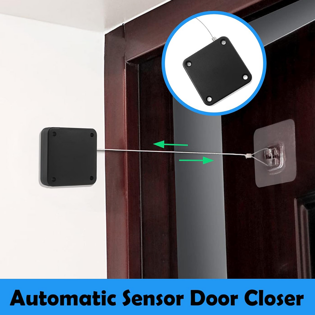 ALVENZA Automatic Door Closer – Punch-Free Sensor for Home | Safelix