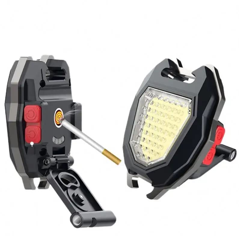 Camping Flashlight Triangular LED with Lighter & 6 Modes | Poravar - Detail View 8
