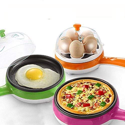 ALVENZA Electric Egg Boiler Frying Pan – 2-in-1 Non-Stick Cooker | Siplix
