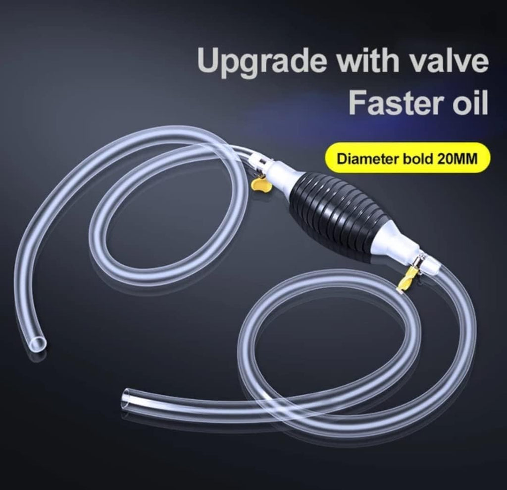 ALVENZA Fuel Transfer Pump – Portable Manual Siphon Kit for Liquids