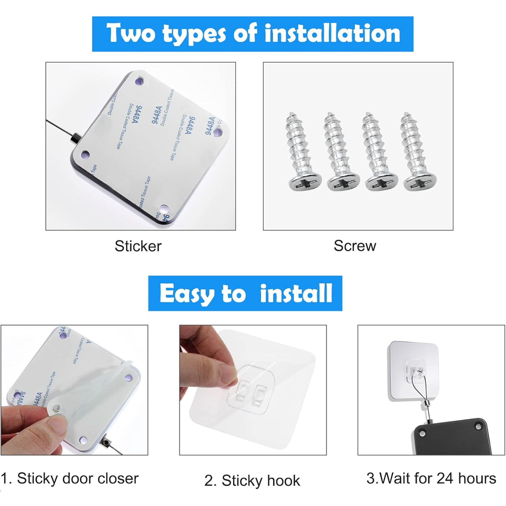 ALVENZA Automatic Door Closer – Punch-Free Sensor for Home | Safelix