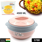 ALVENZA Insulated Casserole – 4500ml Floral Steel for Hot Food | DeoDap