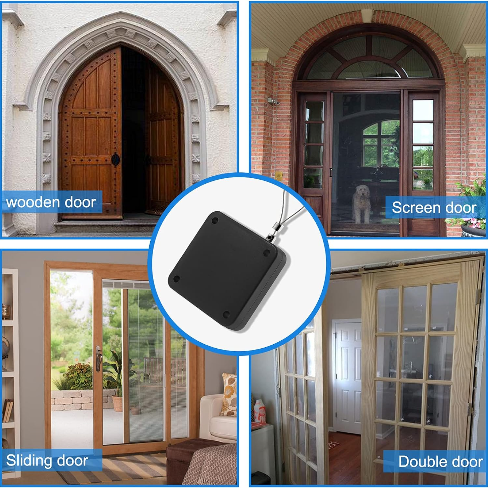 ALVENZA Automatic Door Closer – Punch-Free Sensor for Home | Safelix