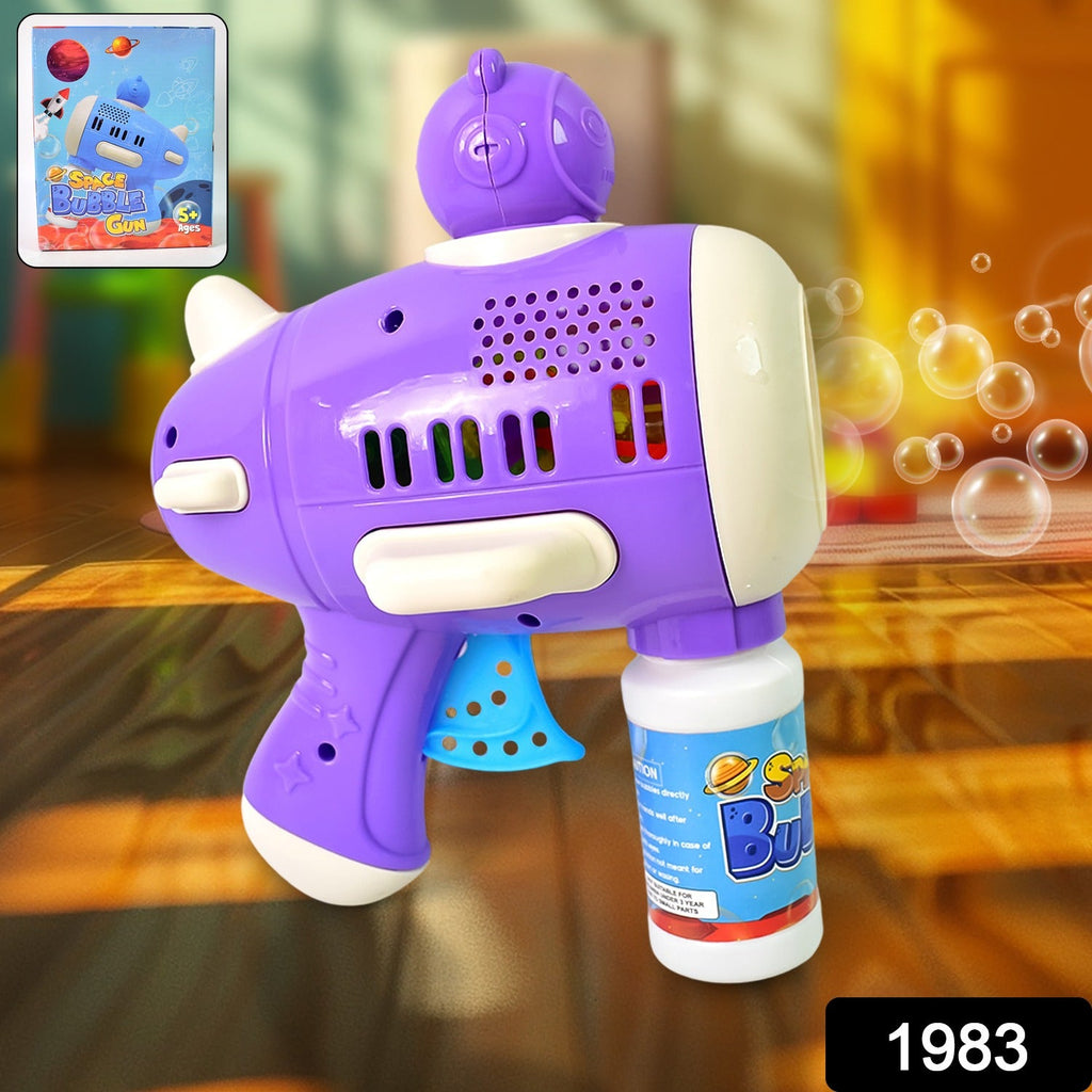 Bubble Gun Toy Automatic LED Leak-Proof Fun for Kids | Aditi - Side View