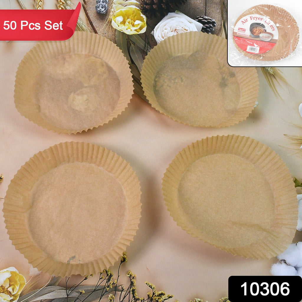 Air Fryer Liners Round Disposable Parchment (50 Pcs) | Dabster - Side View