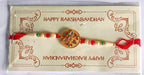 ALVENZA Kalash Rakhi - Sacred Design with Embellished Beads & Red Thread