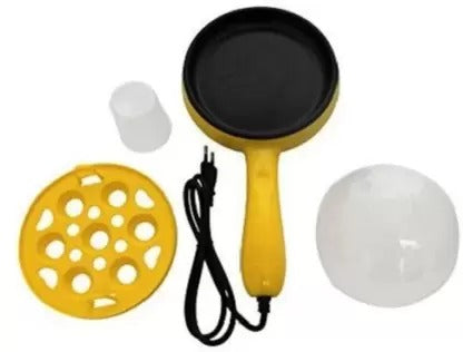 ALVENZA Electric Egg Boiler Frying Pan – 2-in-1 Non-Stick Cooker | Siplix