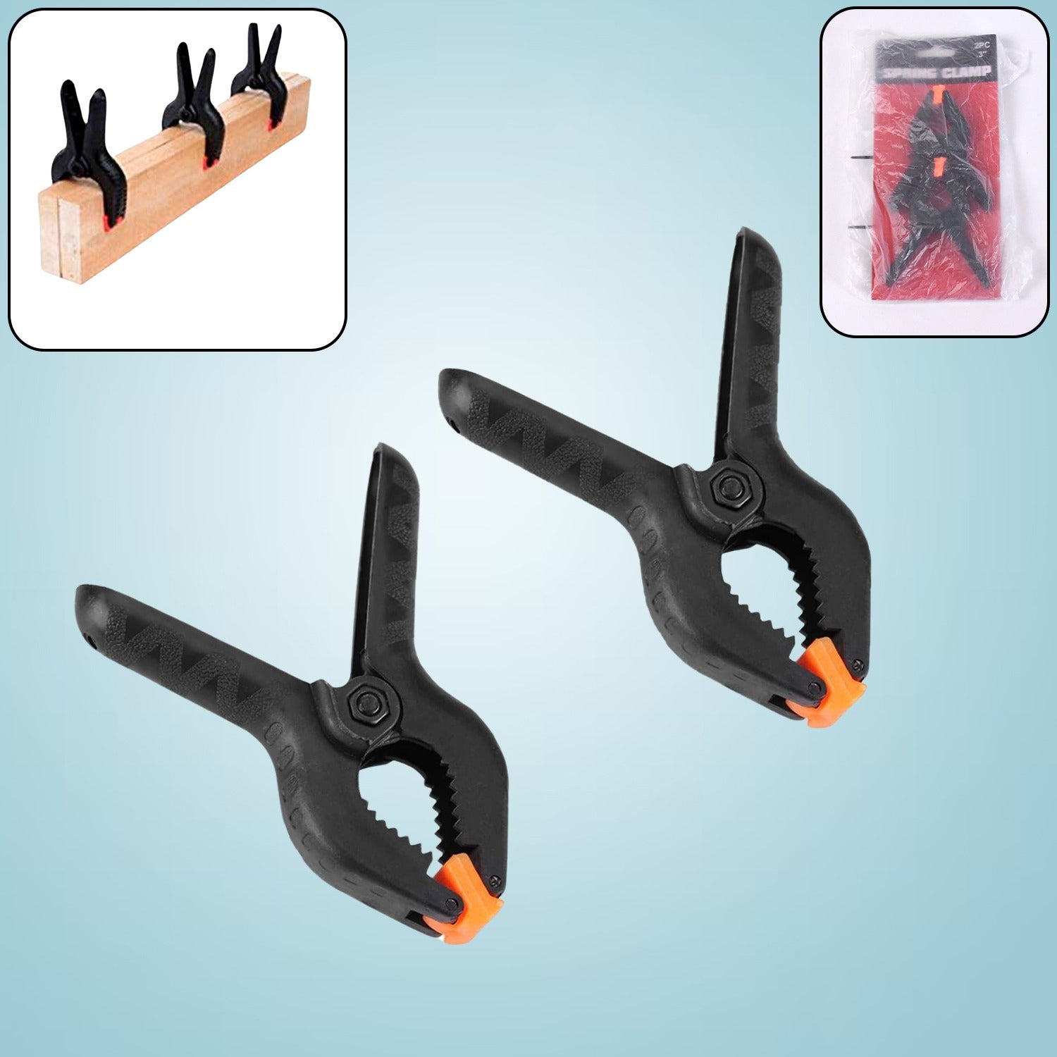 ALVENZA Spring Clamps for Screen Repair – 3-inch Heavy Duty (2 Pc) | Wagtail
