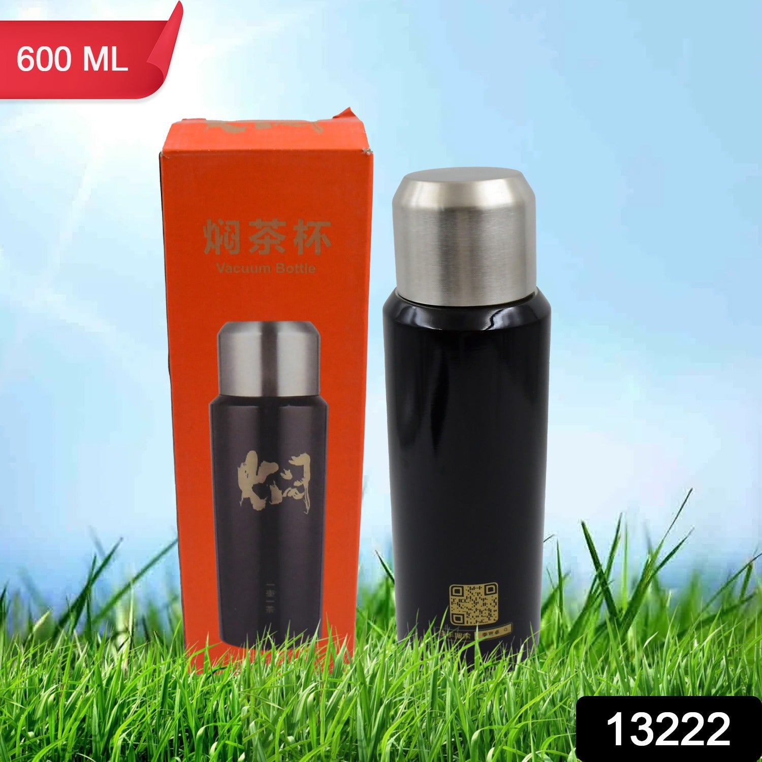 ALVENZA 600ml Insulated Thermal Bottle – Hot & Cold Steel Flask | Indo Glow