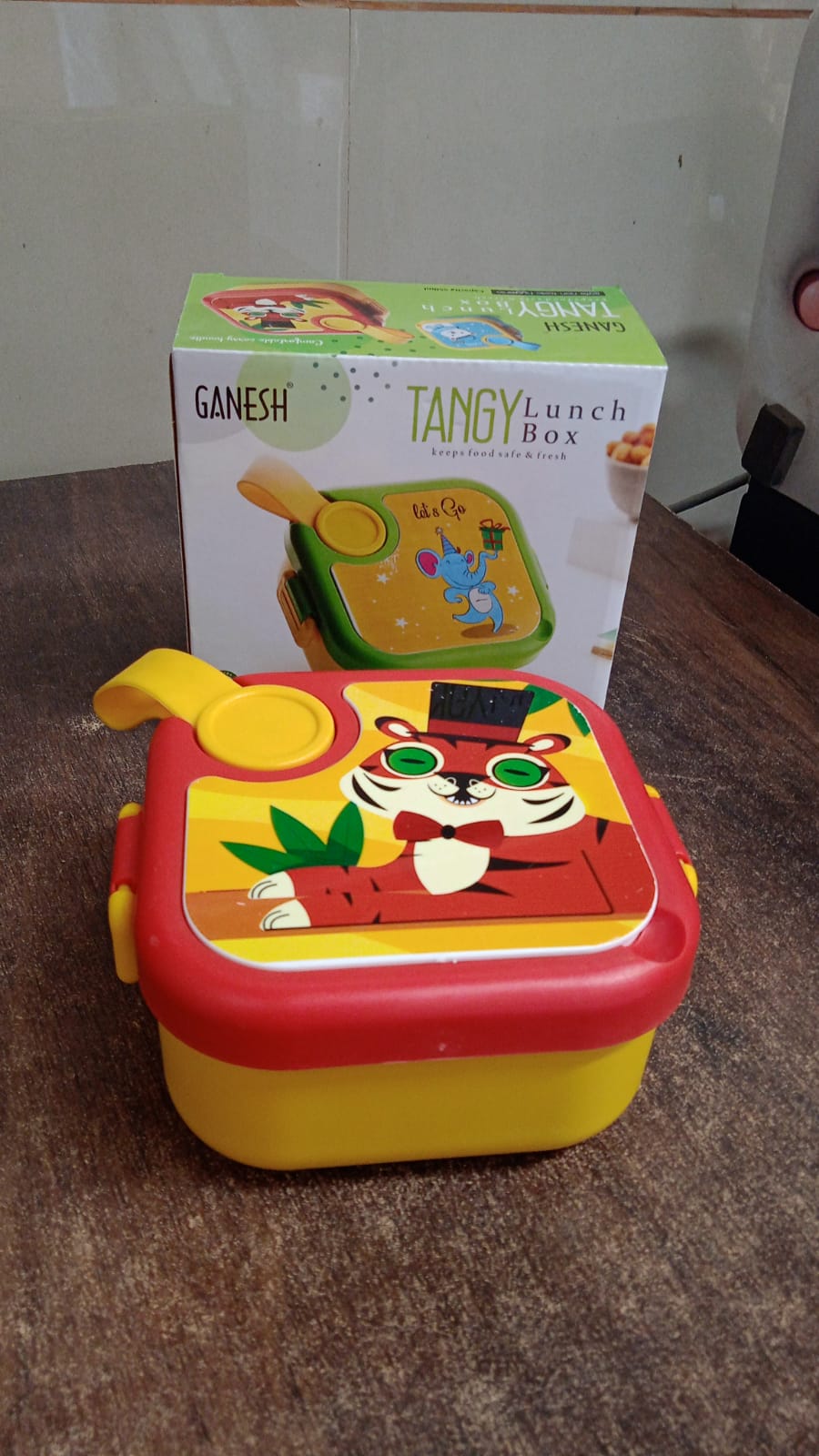ALVENZA Kids Stainless Steel Lunch Box – Leakproof Tiger Design