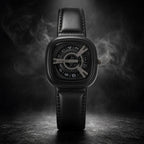 Minimal Black Square Dial Luxury Watch – Elegant & Modern Design
