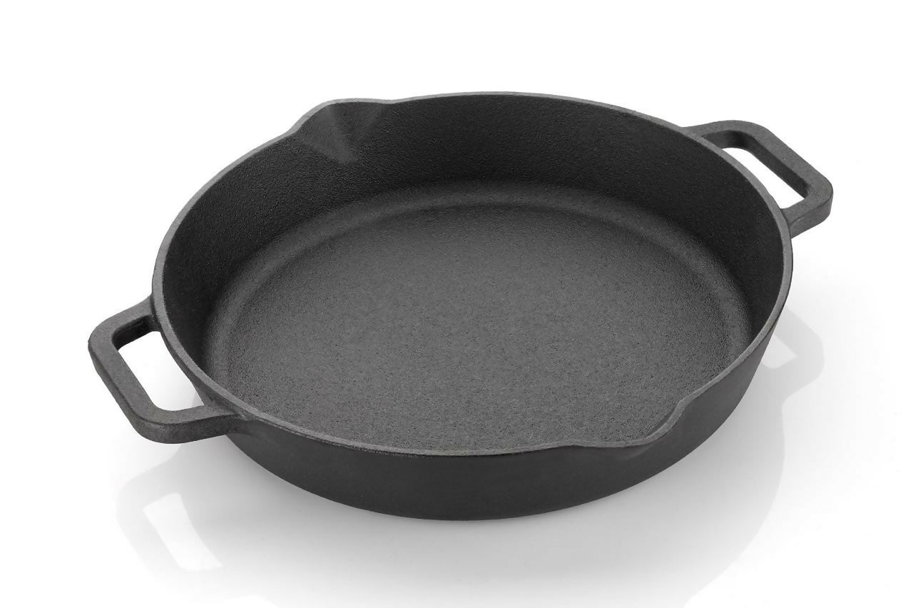 ALVENZA Cast Iron Skillet – 22cm, Gas & Induction Compatible for Versatile Cooking