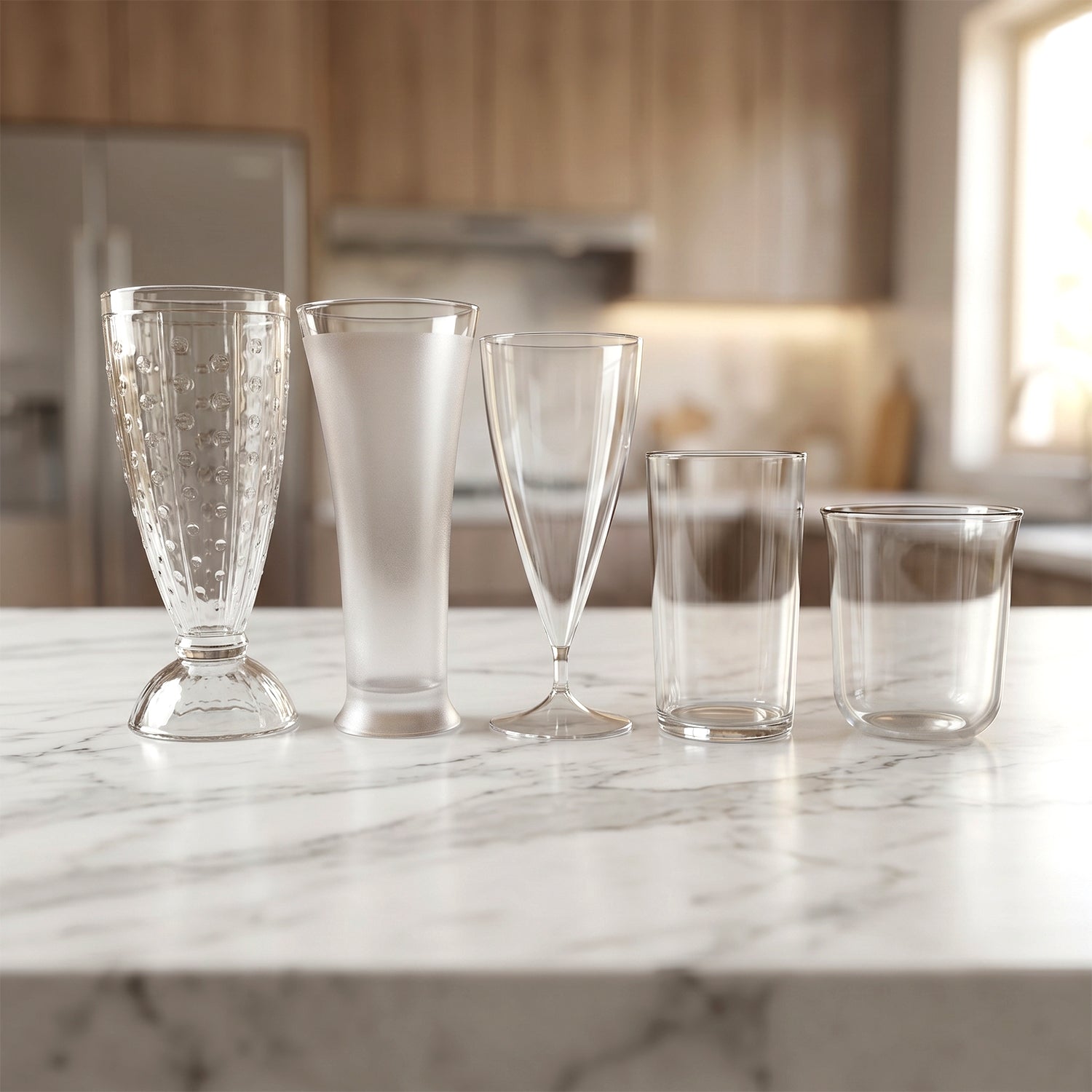 Unbreakable Plastic Drinking Glass Stylish & Long-lasting Drinkware - Detail View 7