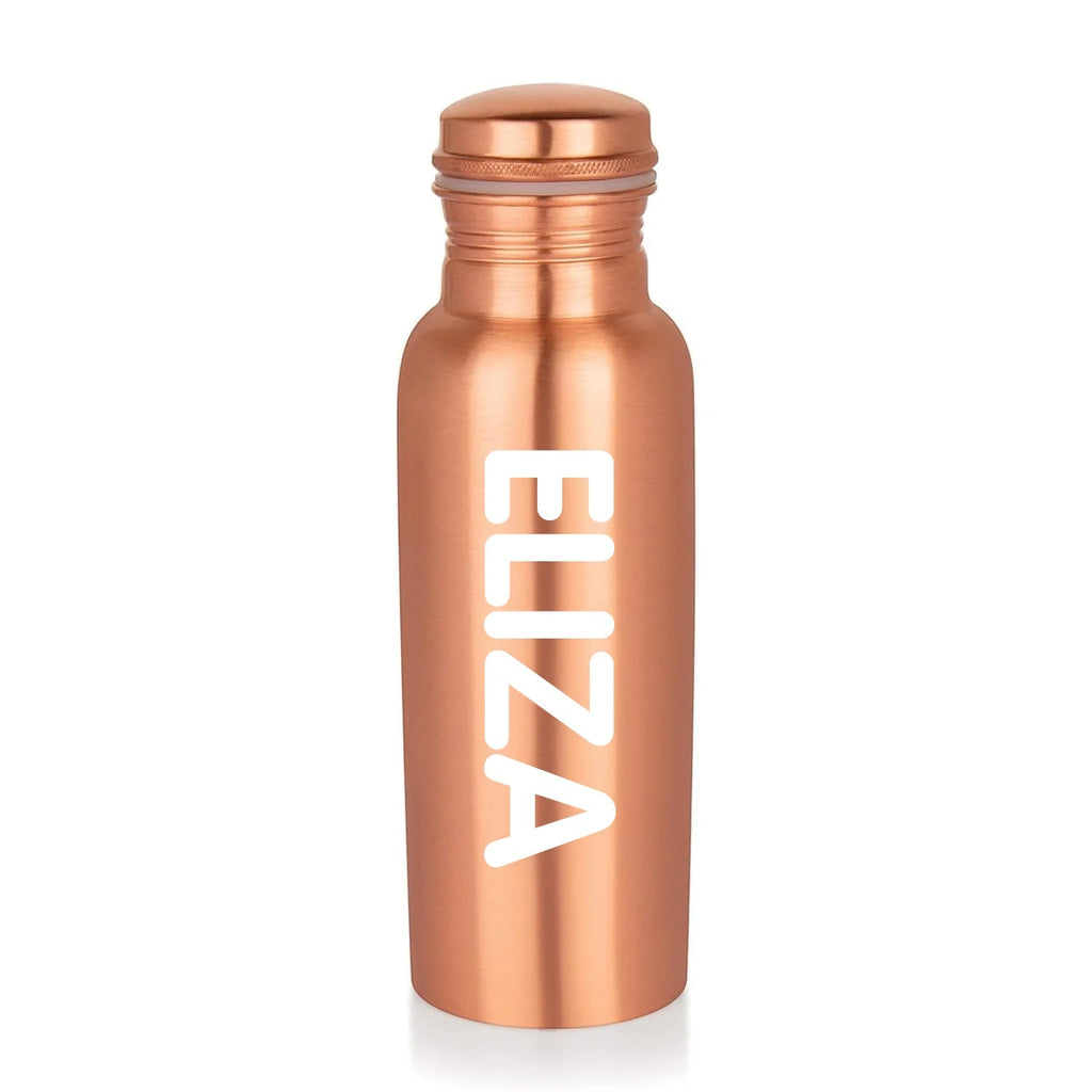 ALVENZA Copper Water Bottle with 2 Glasses – Stylish Leakproof Set