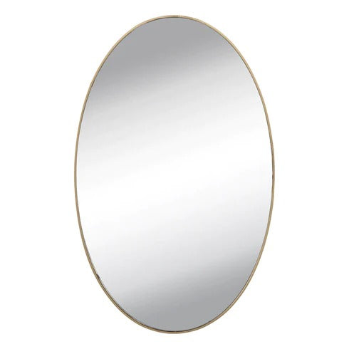 ALVENZA Oval Mirror Wall Sticker – Frameless, Easy Peel & Stick | Indo Glow