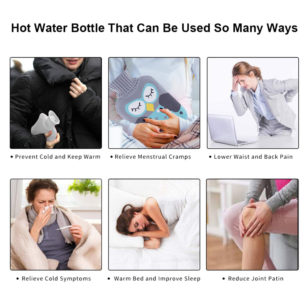 Doremon Hot Water Bag Soft Cover for Pain Relief | Velvet Wellness - Detail View 5