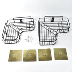 ALVENZA Metal Shower Shelf 2-Pack – Rustproof No-Drill Corner Organizer