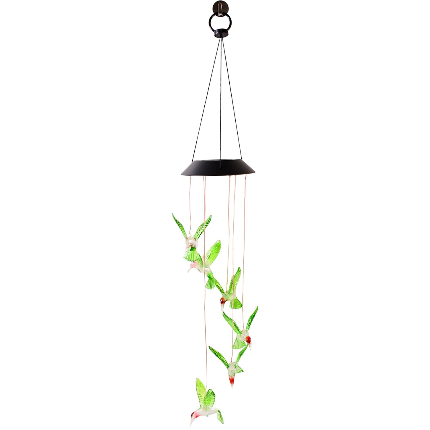 ALVENZA Solar Hummingbird Wind Chimes – Colorful LED Garden Decor