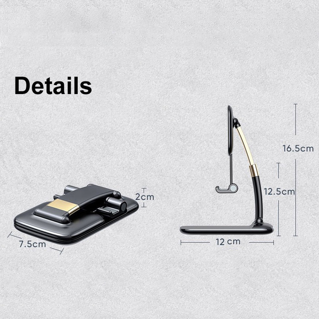 ALVENZA Foldable Phone Holder – Adjustable Desk Stand for Mobiles | PHOBIA