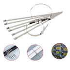 ALVENZA Stainless Steel Cable Ties – 100 Pcs Heavy-Duty | BoltForce