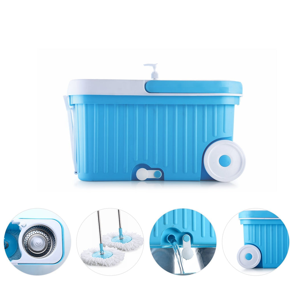 ALVENZA Spin Mop – Bigger Wheels & Auto Fold Handle | Ganesh