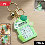 ALVENZA Frog Calculator Keychain – Portable Mini Digital Calculator with Bell