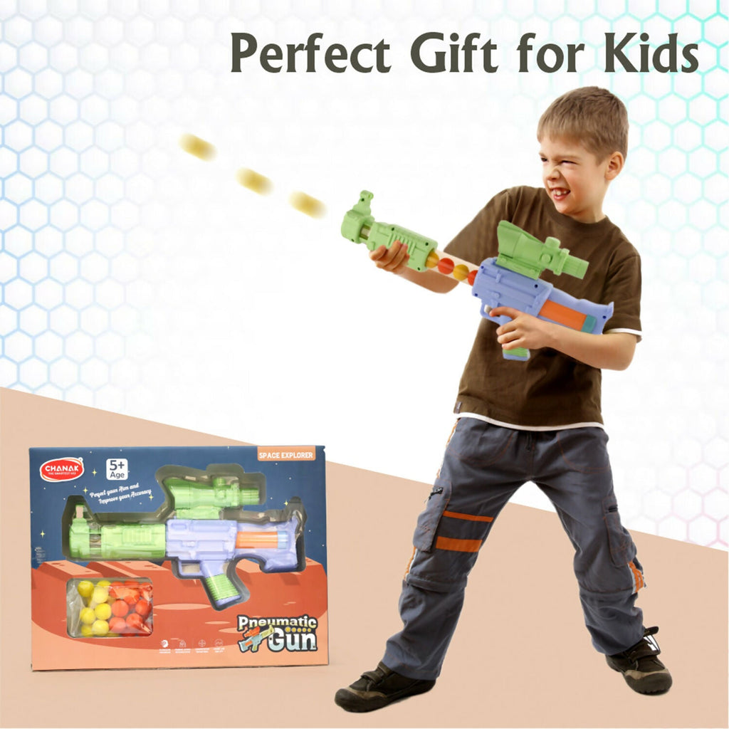 ALVENZA Space Explorer Pneumatic Gun – Safe Soft Foam Ball Shooter