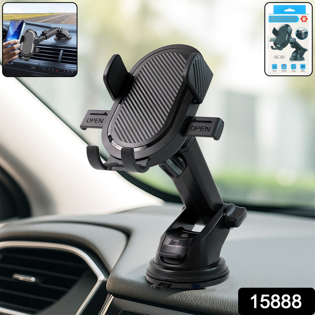 ALVENZA Car Mobile Holder – Adjustable 360° Suction Mount with One-Touch Lock