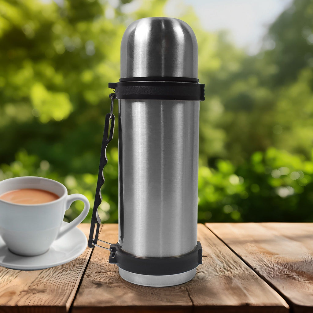 ALVENZA Stainless Steel Coffee Vacuum Flask – 750ml Portable Bottle