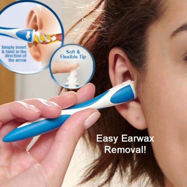 Silicone Earwax Remover – 16 Soft Tips for Safe Cleaning | XcelSafe