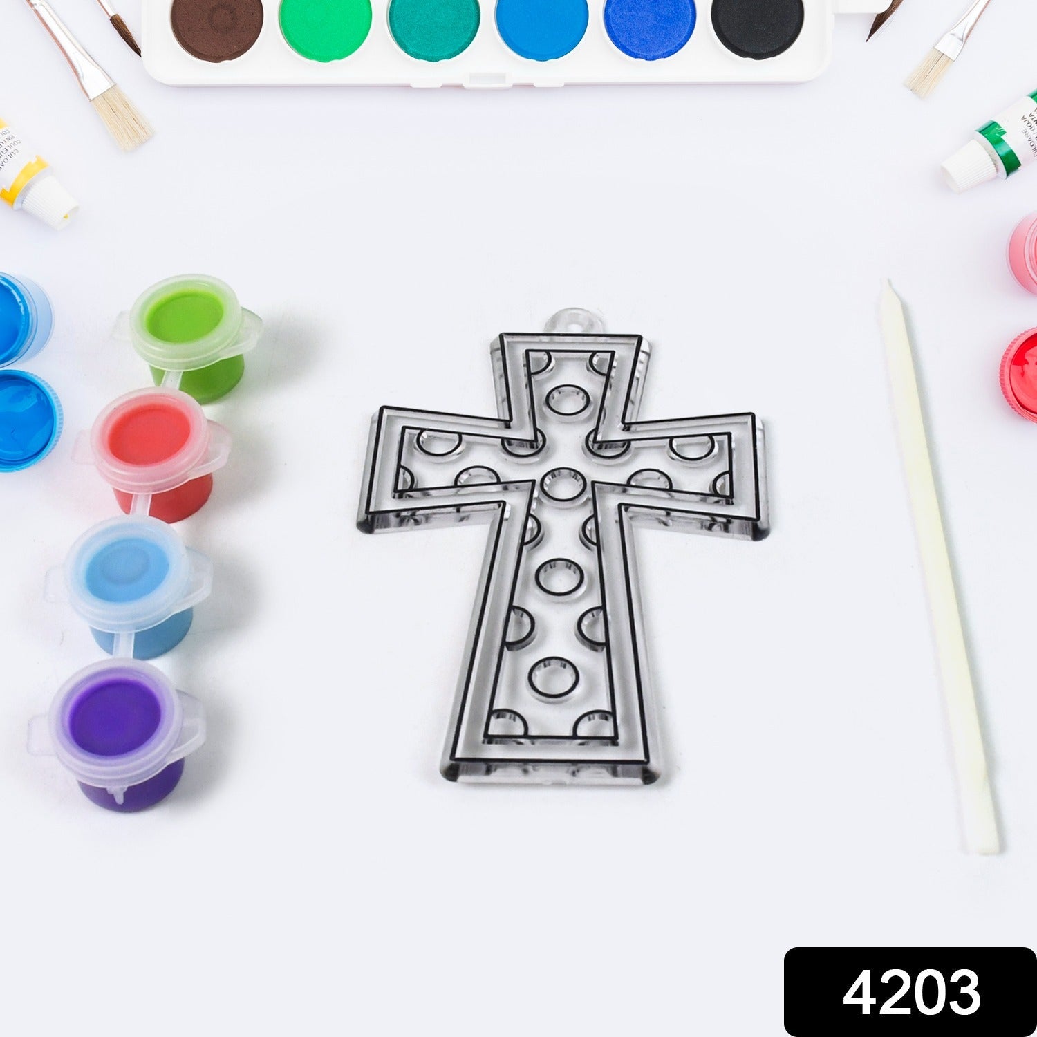 Acrylic Paint by Number Kit for Adults 4 Colors | Craftily - Side View