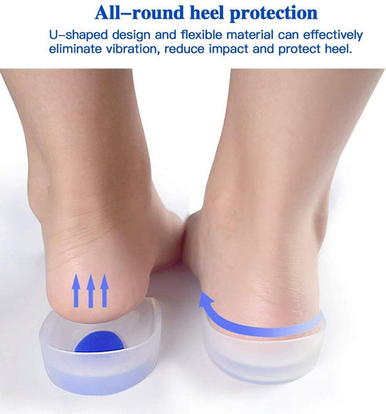 Gel Heel Cups – Silicone Pads for Heel Pain Relief | Velvet Wellness