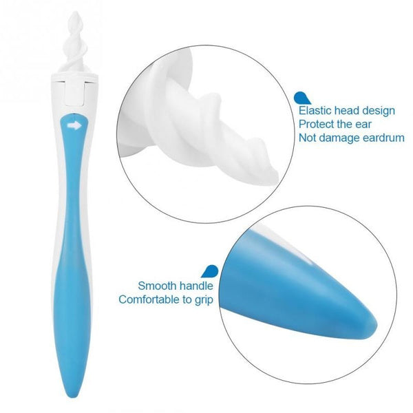 Silicone Earwax Remover – 16 Soft Tips for Safe Cleaning | XcelSafe