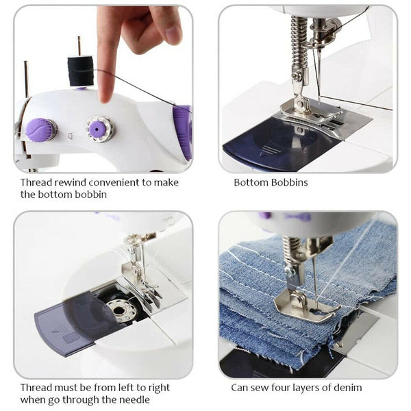 ALVENZA Mini Sewing Machine – Portable Stitching Tool | XcelCraft